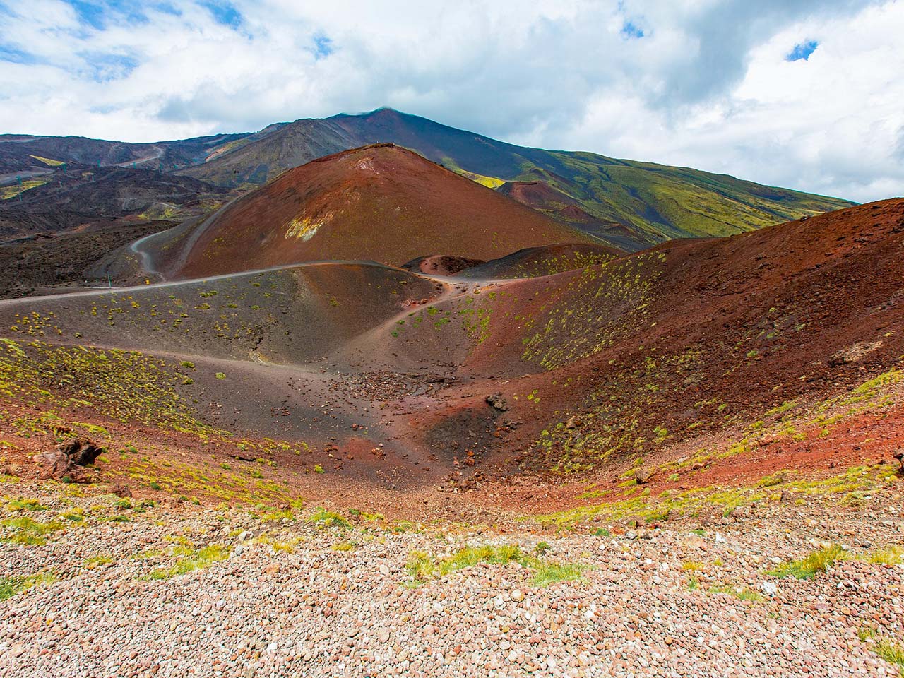 craters of the Etna volcano